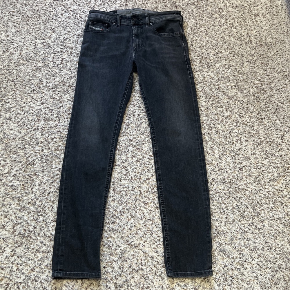 Diesel Mens Thommer Jeans 29x30 Slim Skinny Gray Great Condition